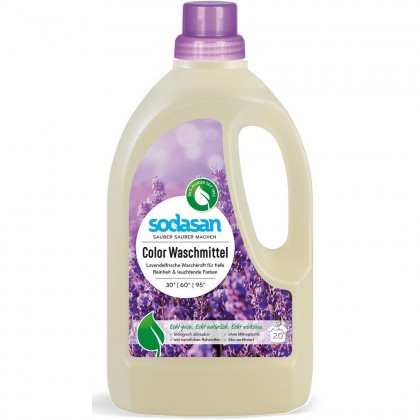 Sodasan Detergent lichid pentru rufe colorate cu lavanda 1.5L