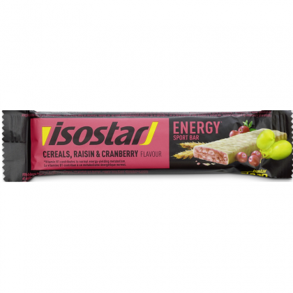Isostar Baton energizant cu stafide-merisoare, antioxidanti 40g