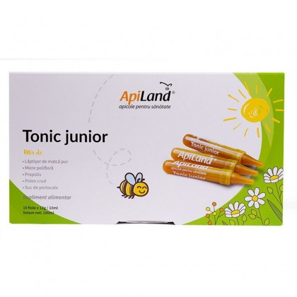 ApiLand Tonic junior, 10 fiole x12 g/10 ml, volum net 100 ml