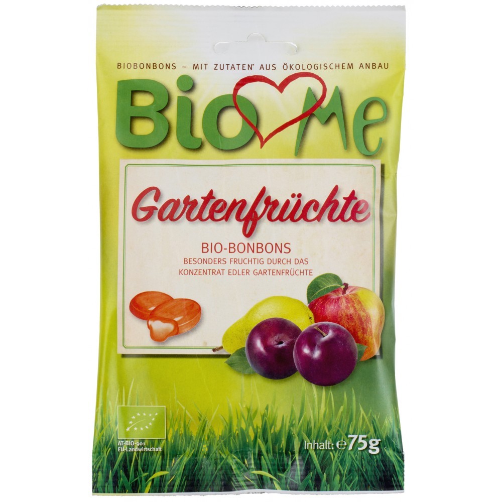 BIO Loves Me Bomboane bio cu fructe de gradina 75g