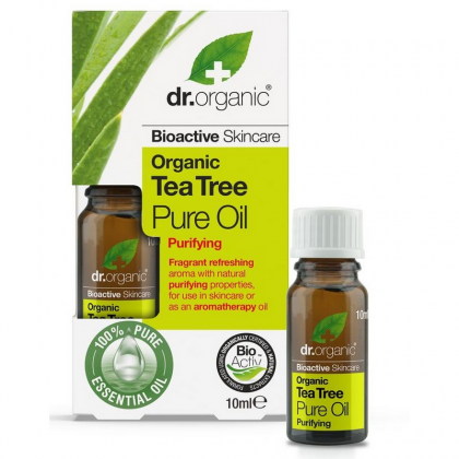 Dr. Organic Ulei Pur din arbore de ceai - Tea Tree, 10 ml