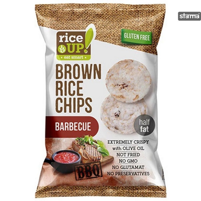 Rice Up Chips orez cu gust barbeque natur 60g
