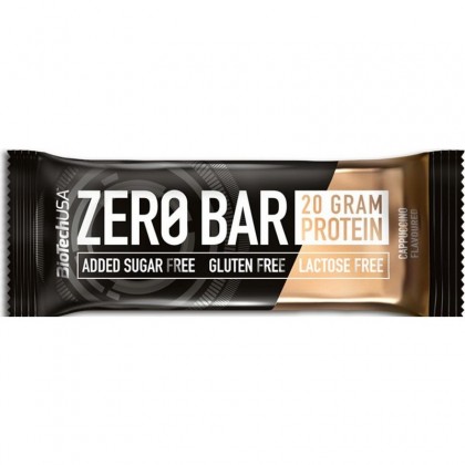 Biotech Zero Bar Baton proteic cu cappucino 50g