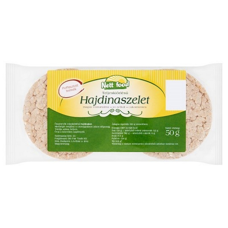 Nett Food Rondele din hrisca expandata, 50g