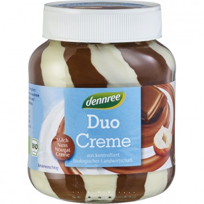 Dennree Crema duo cu alune si lapte bio 400g