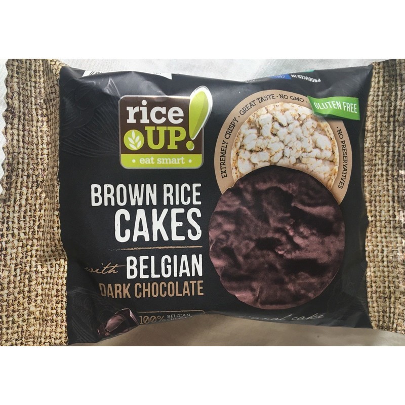 Rice Up Rondele orez expandat cu ciocolata neagra belgiana 30g
