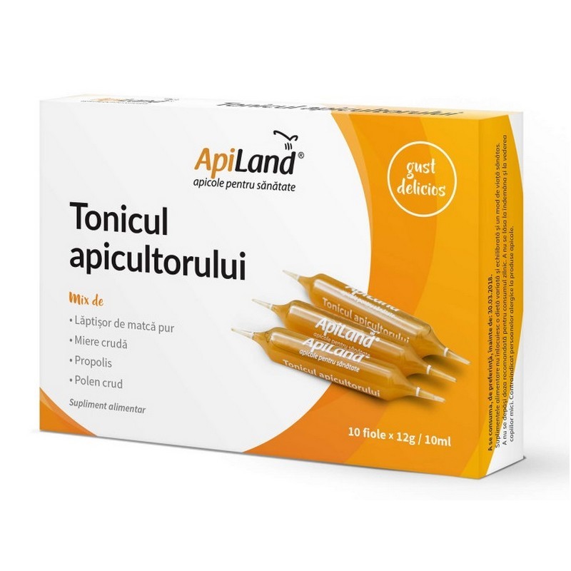 Apiland Tonicul Apicultorului 10 fiolex12 g/10 ml