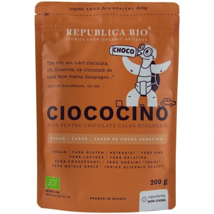 Republica bio Ciococino baza pentru ciocolata calda ecologica 200g