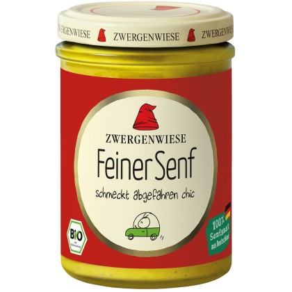 Zwergenwiese Mustar fin ecologic fara gluten 160ml