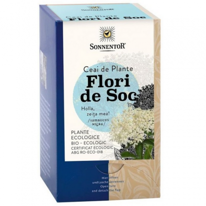 Sonnentor Ceai BIO de Plante Flori de Soc, 18 plicuri, 27g