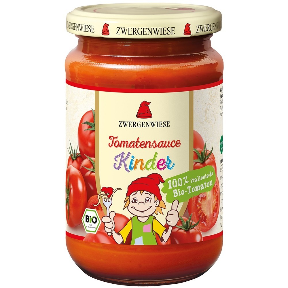 Zwergenwiese Sos de tomate pentru copii cu indulcitor din mere 340ml