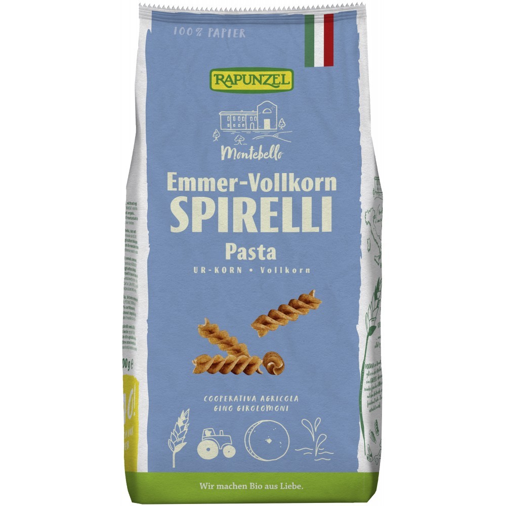 Rapunzel Spirelli emmer integrale 500g