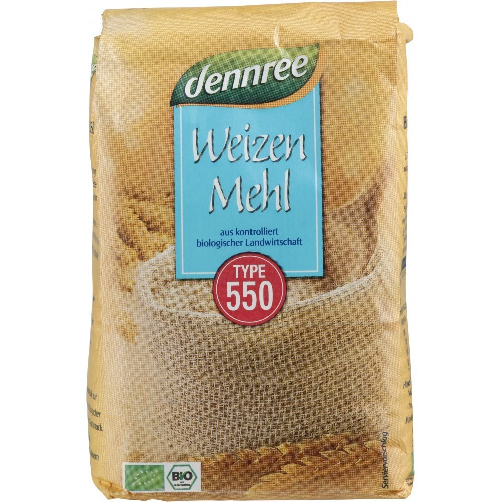 Dennree Faina alba tip 550 ecologica 1kg