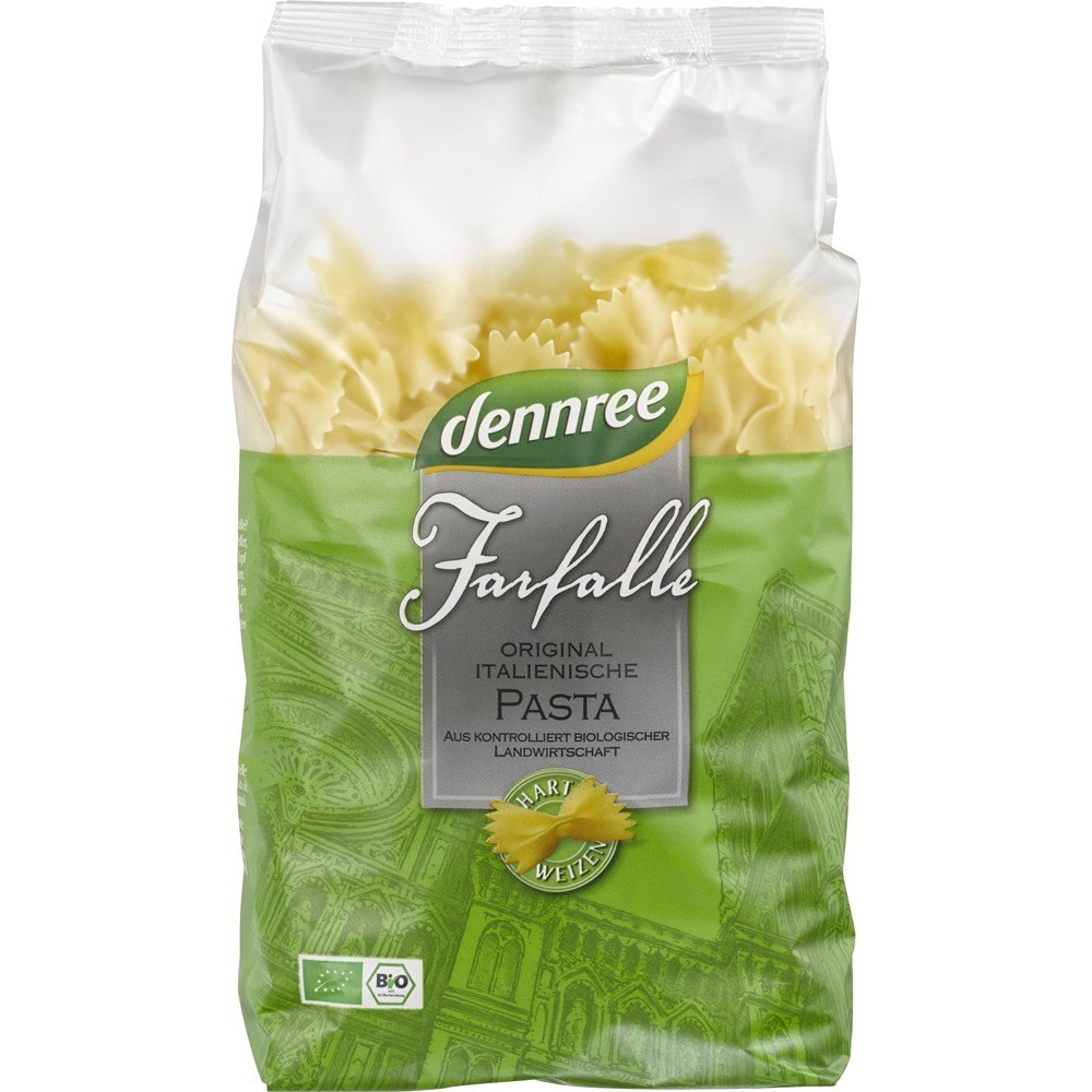 Dennree Farfale din grau dur ecologic 500g