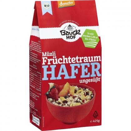 BauckHof Musli cu ovaz si fructe neindulcit 425g