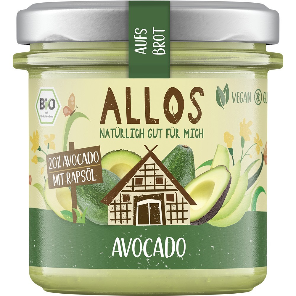 Allos Crema tartinabila din avocado fara gluten 140g