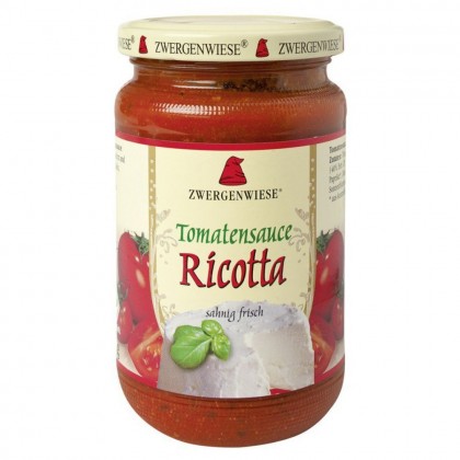 Zwergenwiese Sos de tomate ricotta 340ml