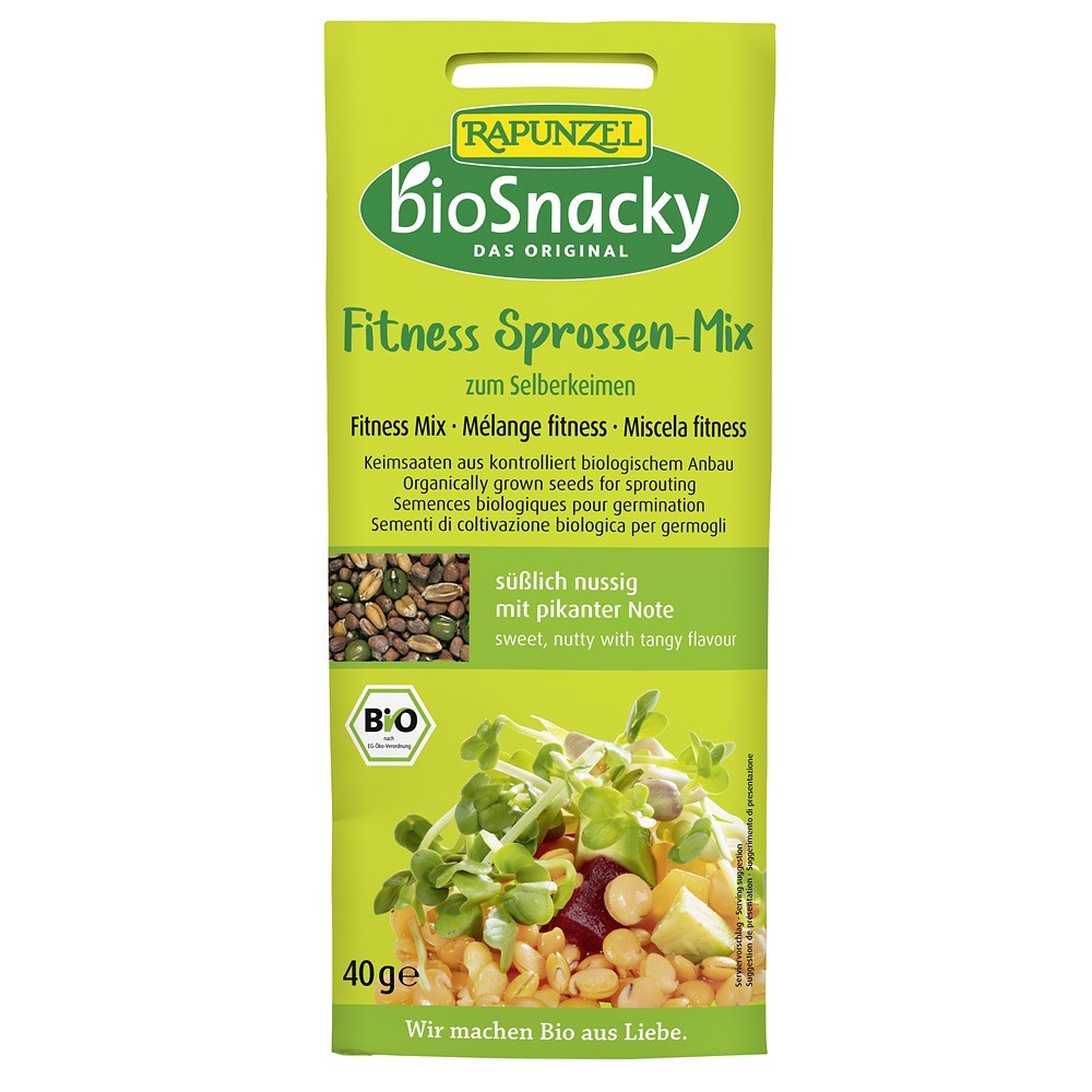 BioSnacky Rapunzel Amestec Fitness de seminte pentru germinat 40g