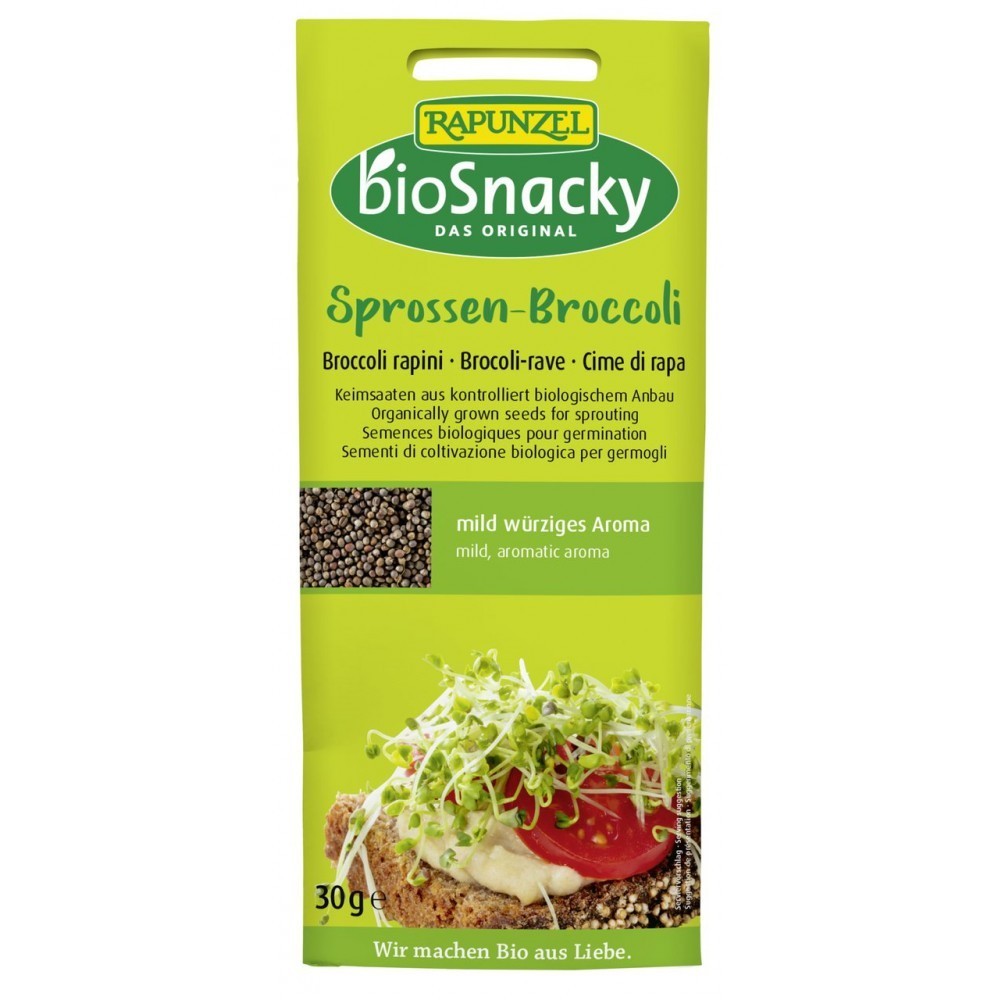 BioSnacky Rapunzel Seminte bio de broccoli pentru germinat 30g