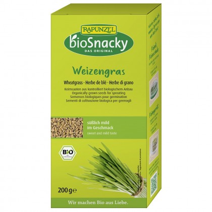 BioSnacky Rapunzel Seminte de iarba de grau bio pentru germinat 200g