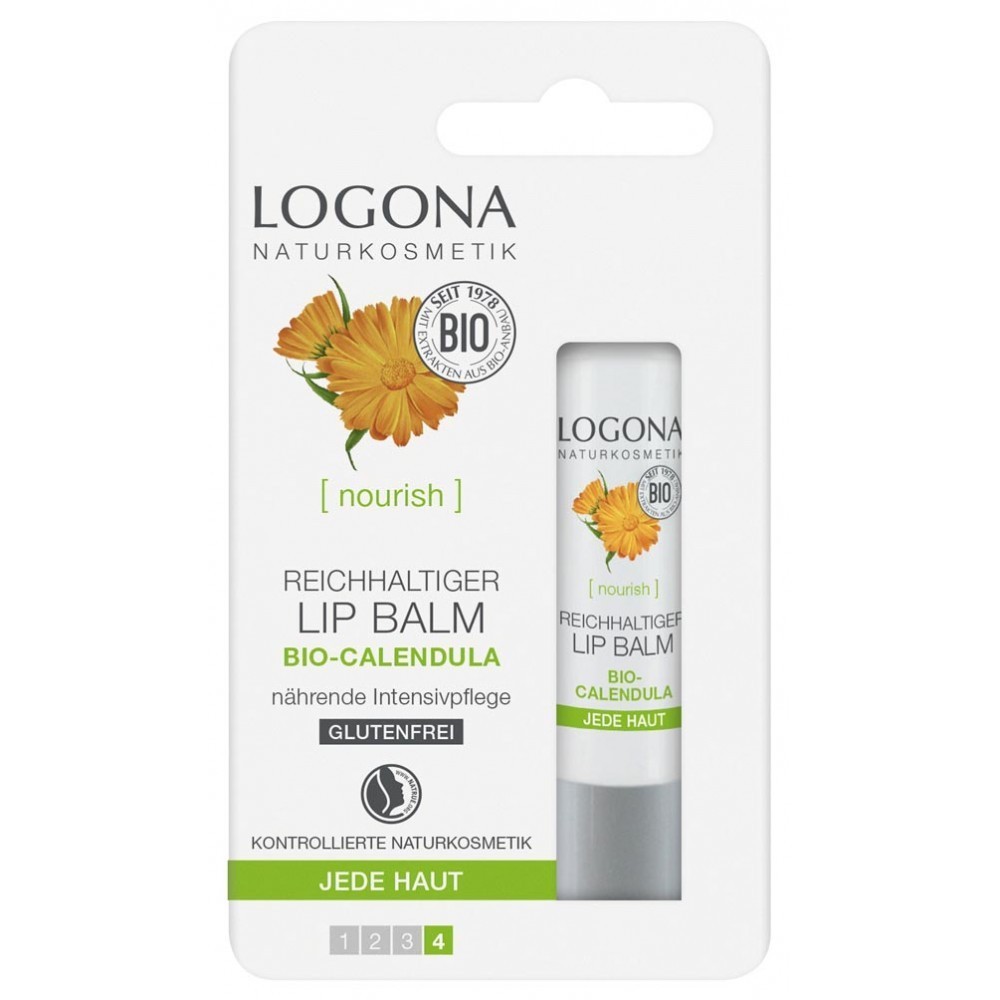 Logona Balsam de buze cu galbenele bio 4.5g