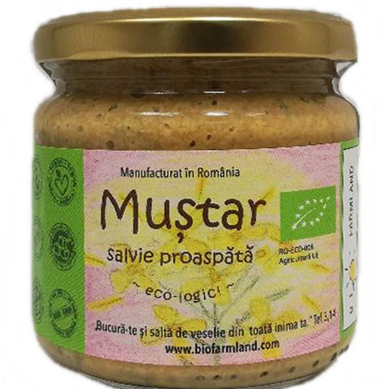 Biofarmland BIO Mustar cu salvie 200 ml