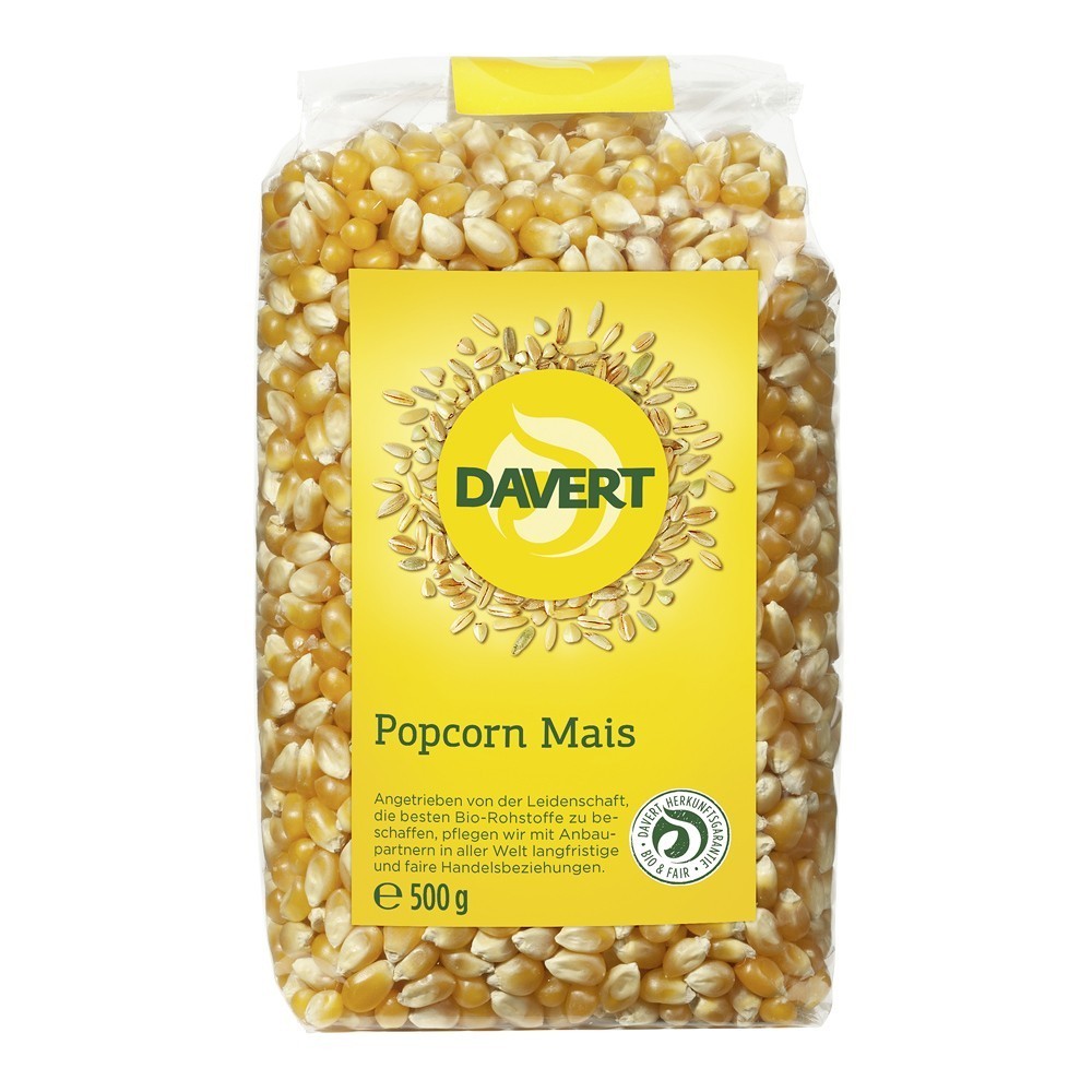 Davert Porumb bio pentru popcorn 500g
