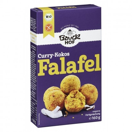 BauckHof Mix pentru falafel bio curry si cocos fara gluten 160g