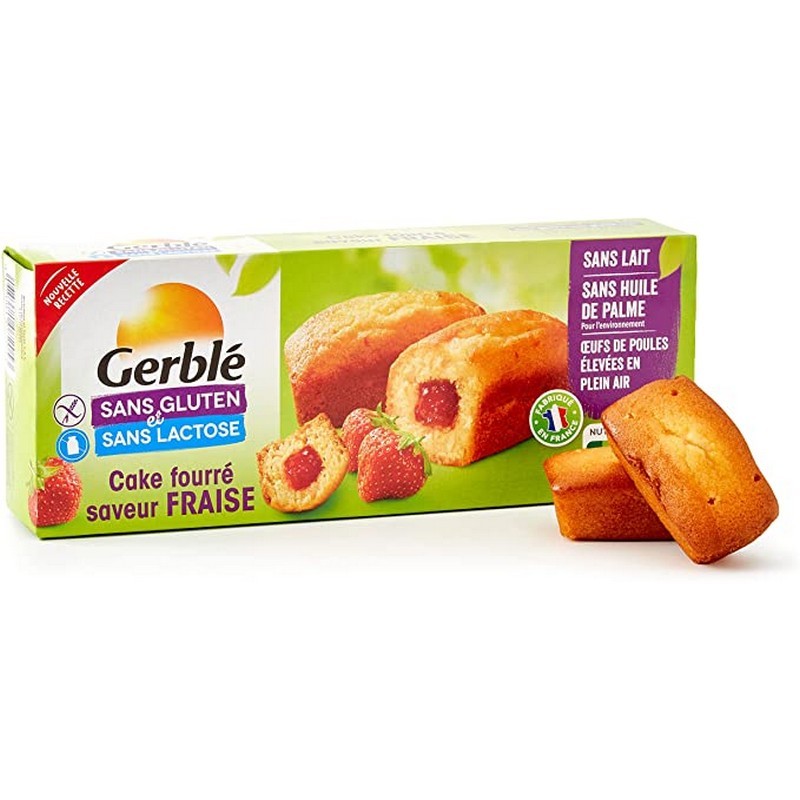 Gerble Minichec cu crema de capsuni, fara gluten 210g (6x35g)