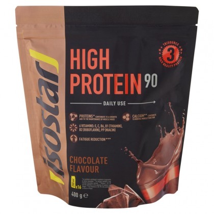 Isostar Pudra proteica, aroma ciocolata, High Protein, 400g