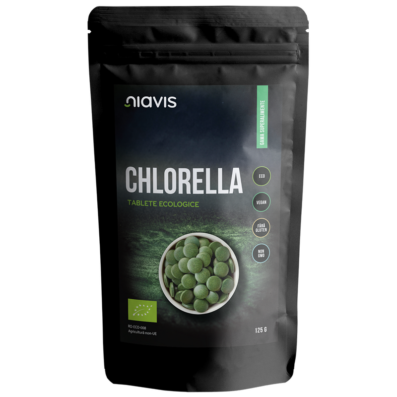 Niavis Chlorella tablete ecologice, 313 tablete, 125g