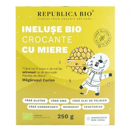Republica bio Ineluse crocante cu miere FARA GLUTEN 250g