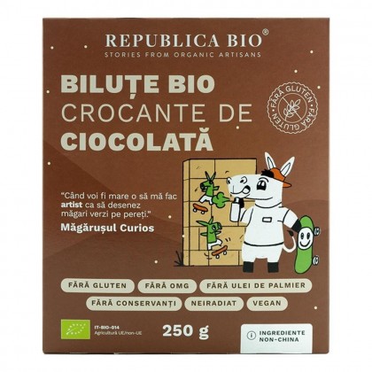 Republica bio Bilute crocante de ciocolata FARA GLUTEN 250g