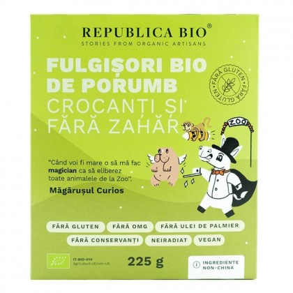Republica bio Fulgisori de porumb crocanti si fara zahar FARA GLUTEN 225g