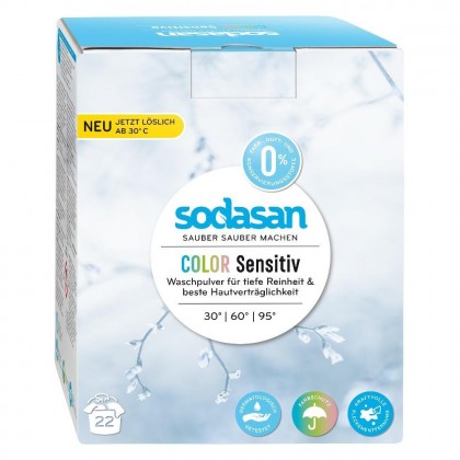 Sodasan Detergent pudra Color - Sensitiv organic 1.01kg