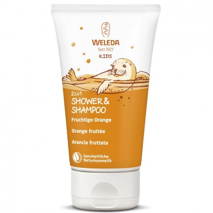 Weleda Gel de dus si sampon cu portocale 2 in 1 pentru copii 150ml