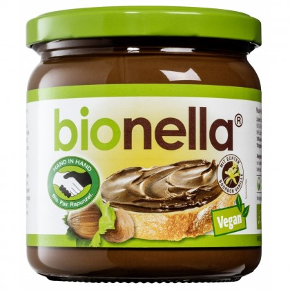 Bionella Crema vegana de alune cu ciocolata Bionella 400g