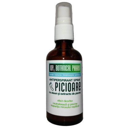 IDP Botanical Pharm Antiperspirant Spray pentru Picioare cu alaun si extract de plante, 50ml