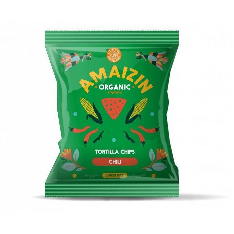 Amaizin ECO Chips din porumb cu chili 75g