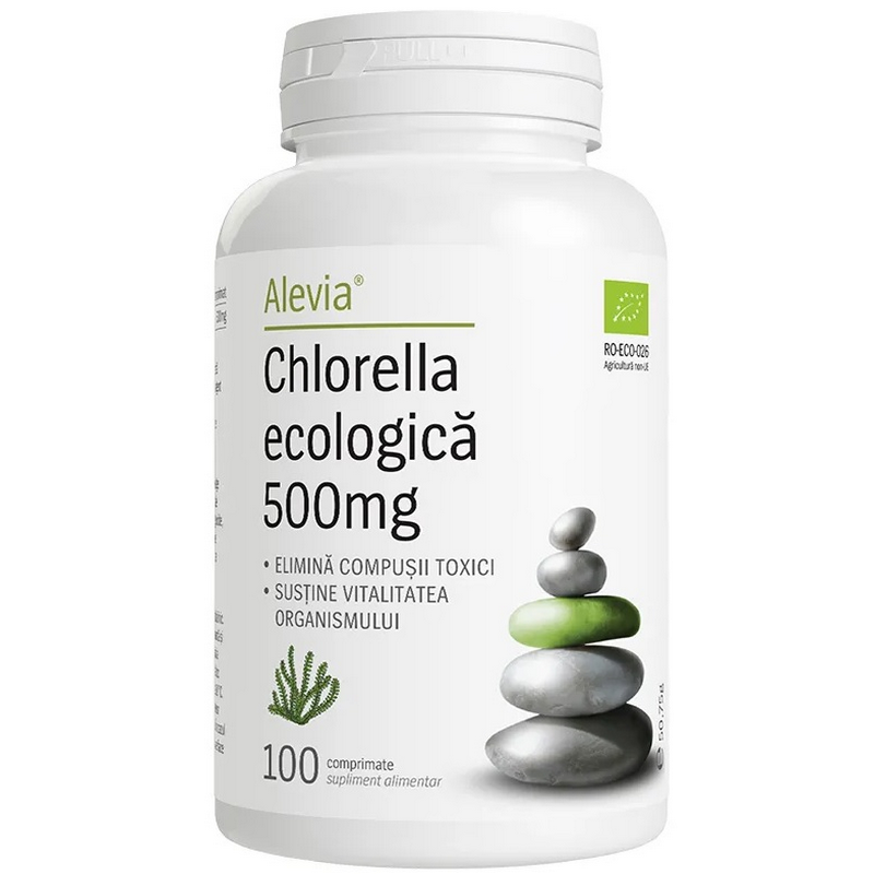 Alevia Chlorella BIO, 100 comprimate