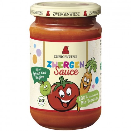 Zwergenwiese Sos de tomate pentru copii cu mere si morcovi 340ml
