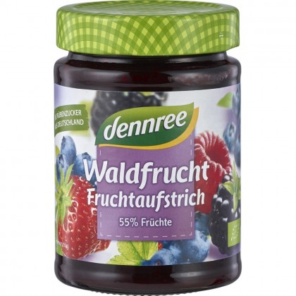 Dennree Gem de fructe de padure 340g