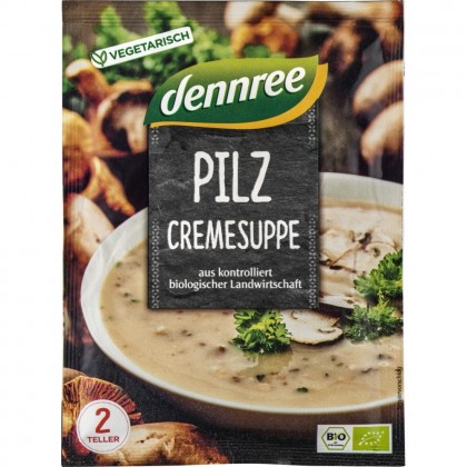 Dennree Supa crema de ciuperci la plic 50g