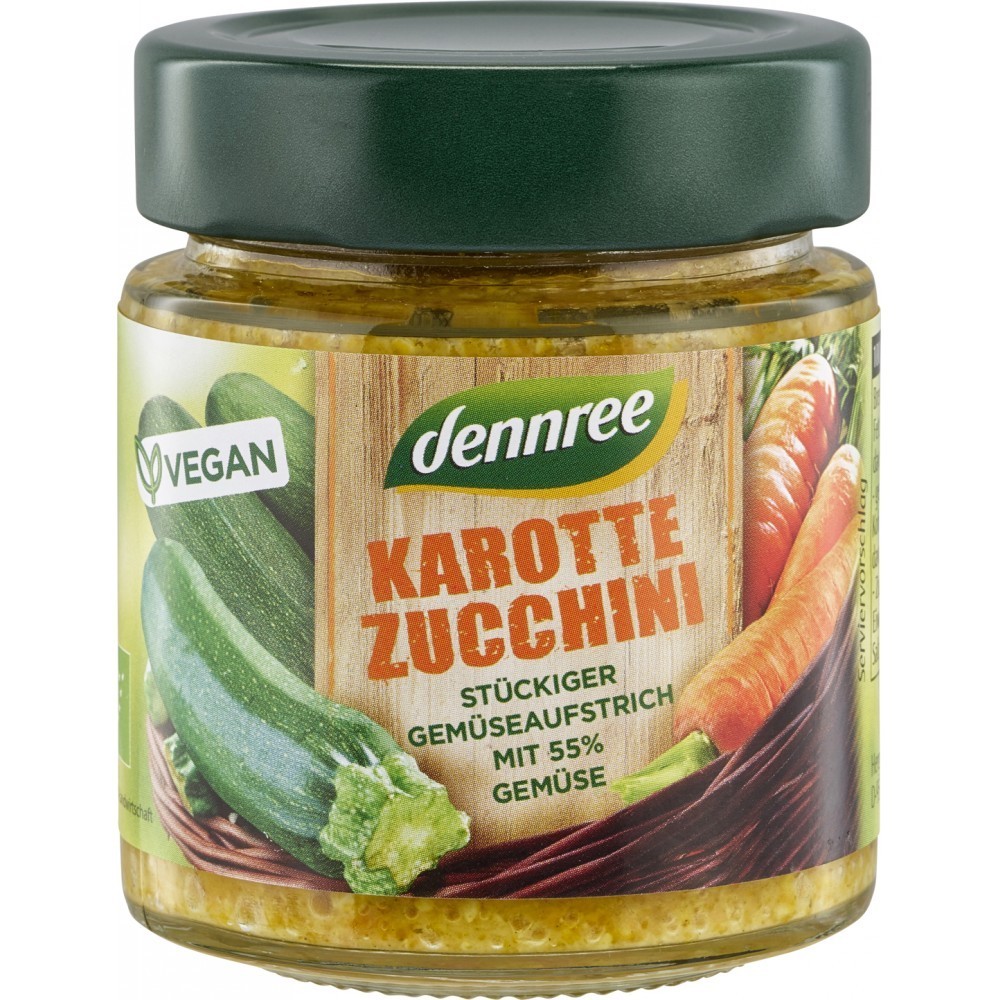 Dennree Crema tartinabila cu morcovi si zucchini 120g