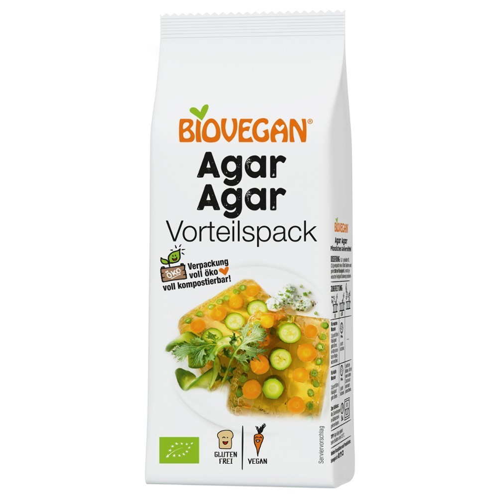 Biovegan Agar Agar fara gluten bio 100g