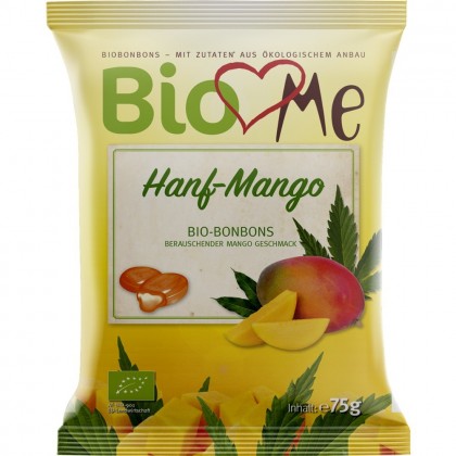 BIO Loves Me Bomboane cu canepa si mango 75g