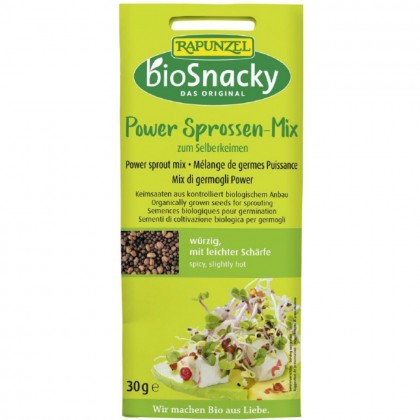 BioSnacky Rapunzel Mix de seminte bio Power pentru germinat 30g
