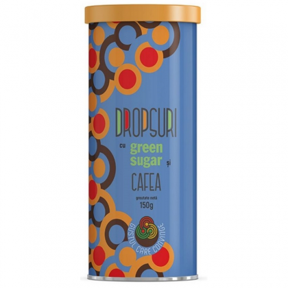 Laboratoarele Remedia Dropsuri cu green sugar si cafea, 150g