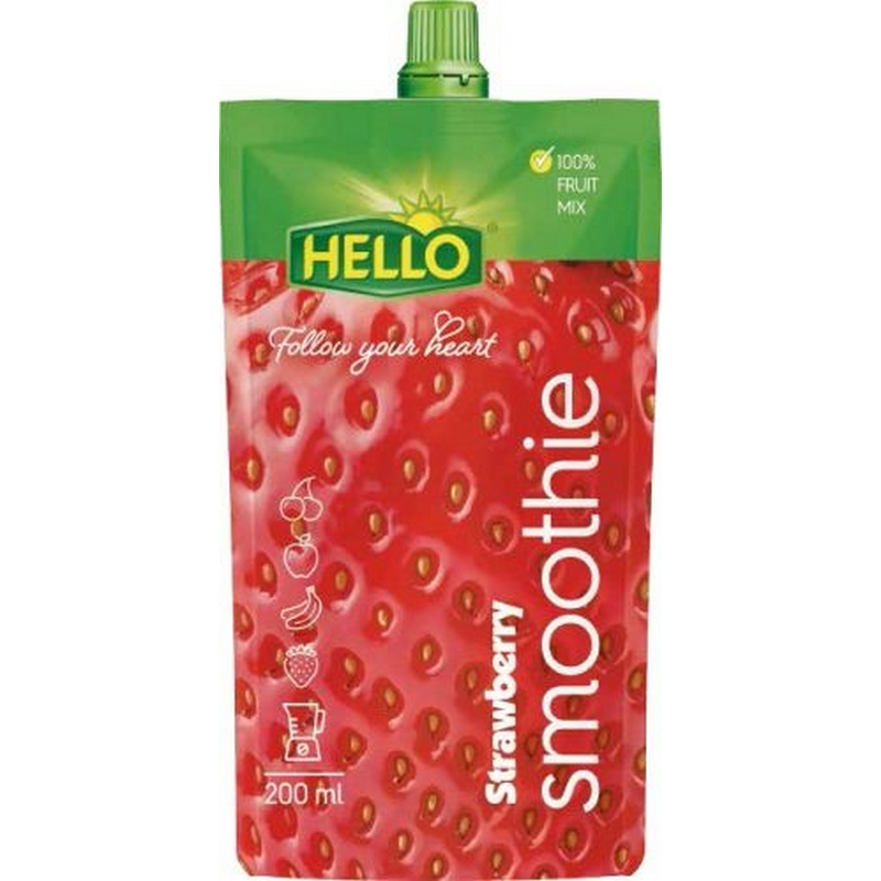 Hello Smoothie de Capsuni, 200ml