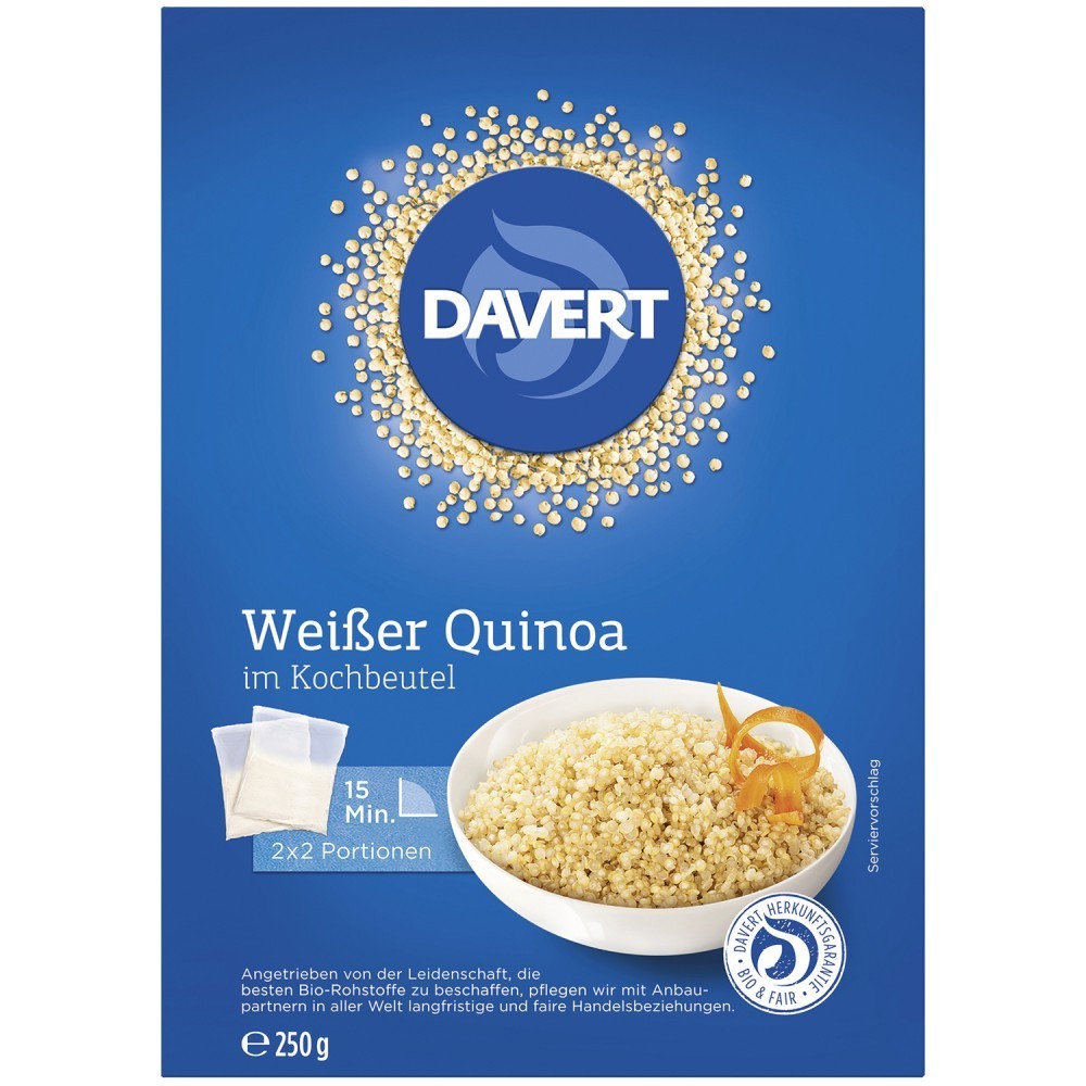 Davert Quinoa alba in punga de gatit 250g